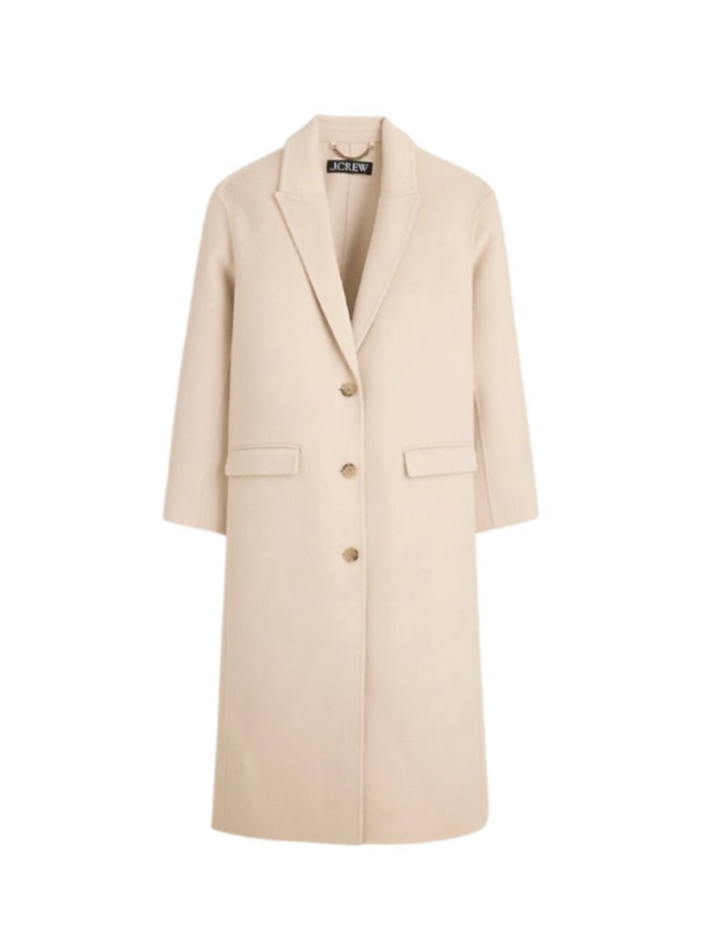 NWT JCrew Chiara Topcoat Coat Womens 4 Cream Double Face Wool Cashmere CN071 NEW
